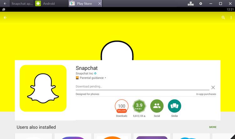 Snapchat free download no app store